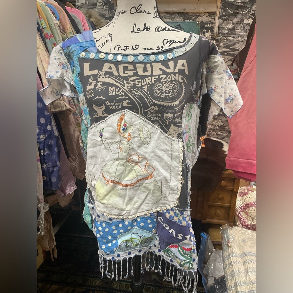 Multicolor Patchwork top with Fringe - image 1